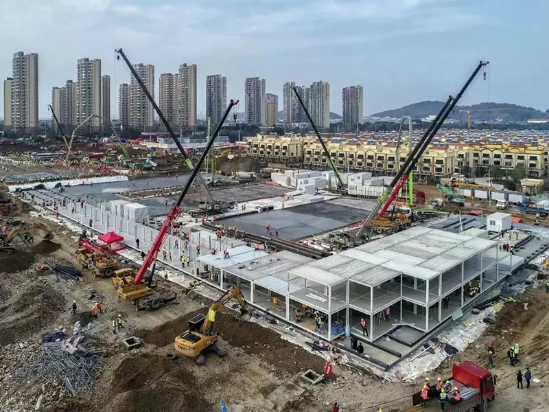 Zgrada bolnice sa modularnom čeličnom konstrukcijom Zgrada bolnice sa modularnom čeličnom konstrukcijom