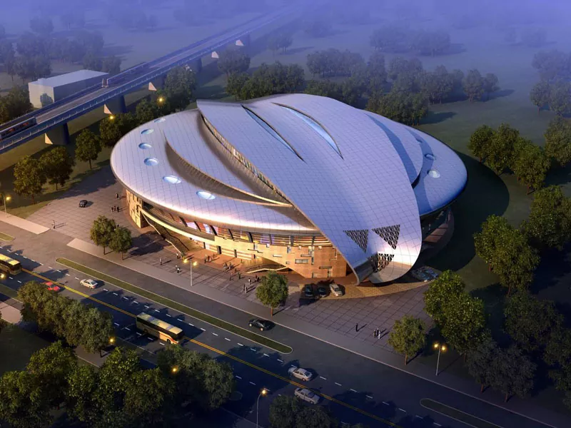 Prefab stadion konstrukcija sa čeličnom konstrukcijom
